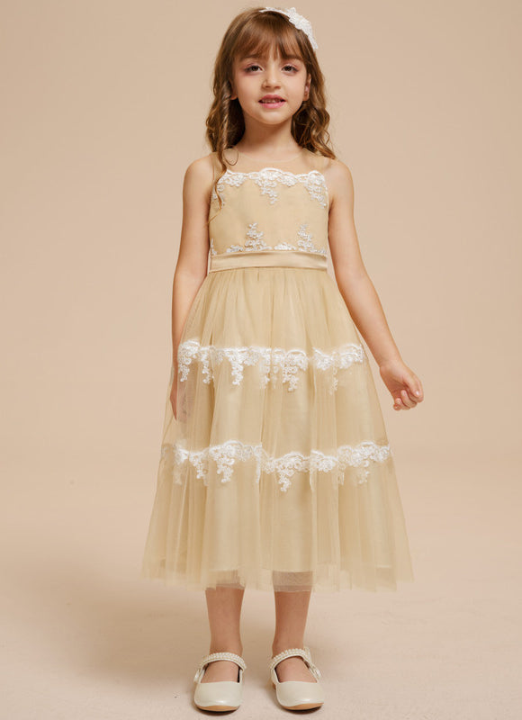 Robe Midi Tulle Doré - gallery 5