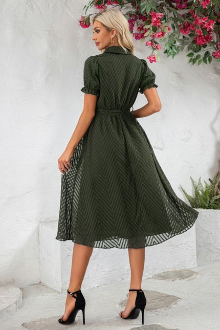 Robe Midi Chic Rayée - gallery 8