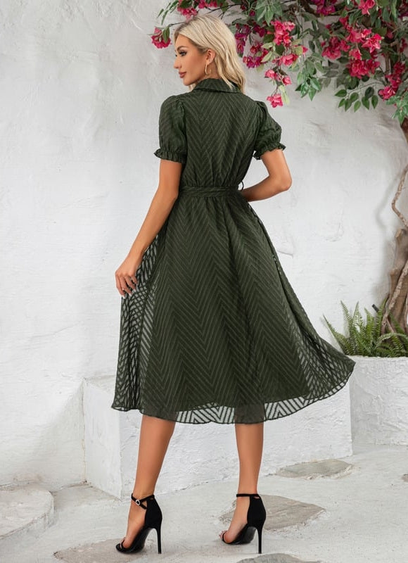 Robe Midi Chic Rayée - gallery 8