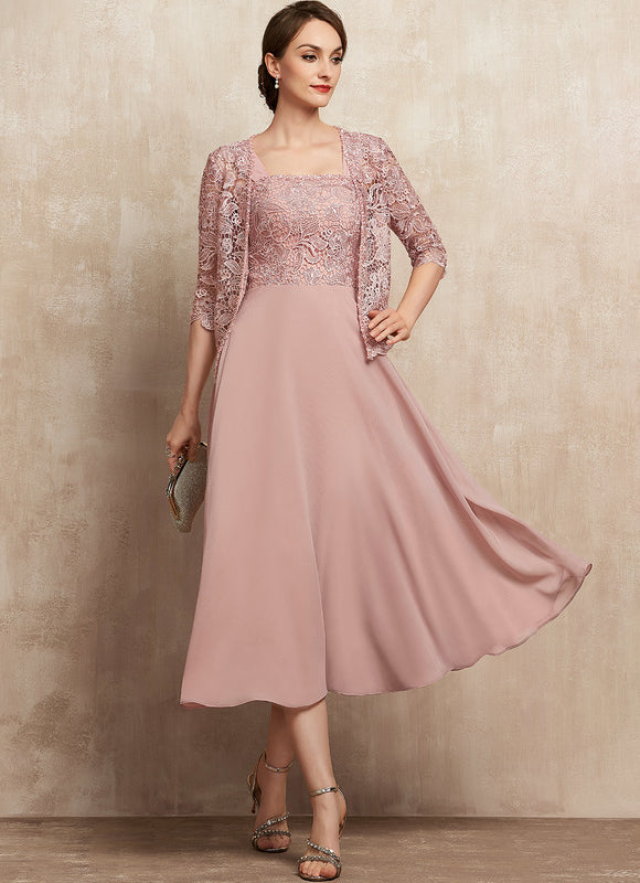 Robe Midi Rose Poudré
