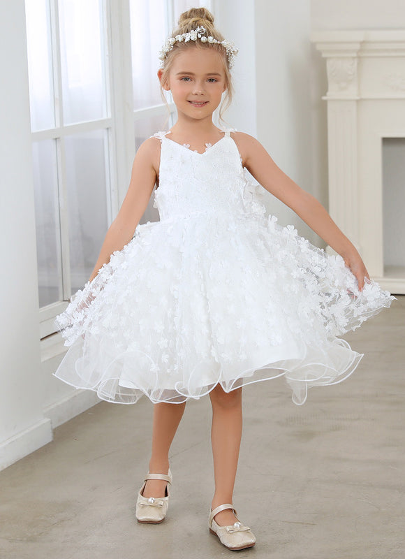 Robe Midi En Tulle Fleuri