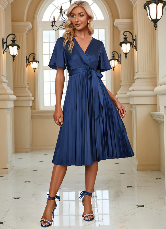 Robe Midi Noire Manche Longue - gallery 3