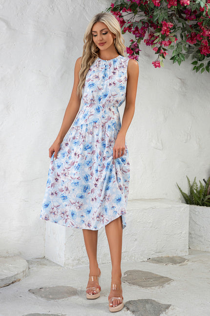 Robe Midi Fleurs Aquarelle - gallery 4