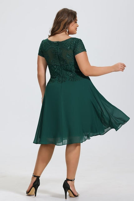 Robe Midi Grise Éclatante - gallery 6
