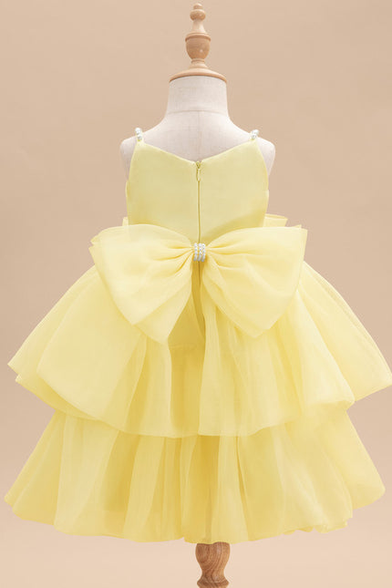 Robe Midi Jaune Volante - gallery 4