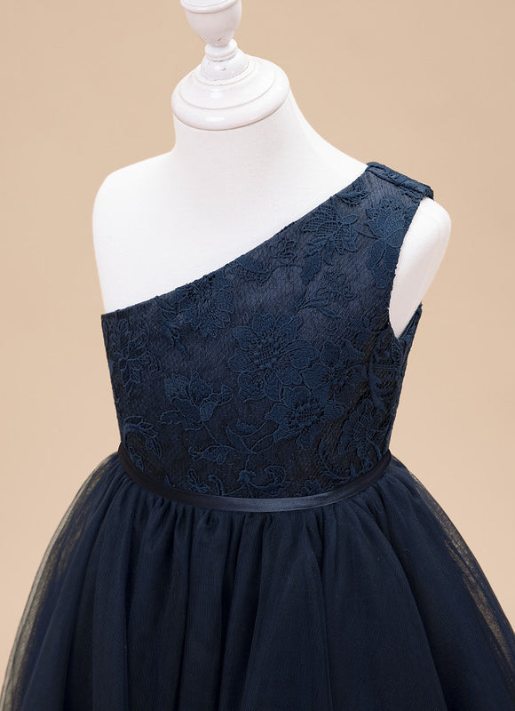 Robe Midi Tulle Une-Épaule - gallery 6