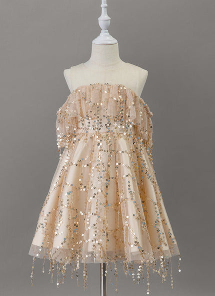 Robe Midi Festive Pailletée