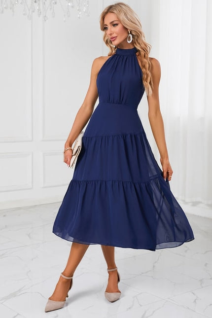 Robe Midi Chiffon Trapèze - gallery 5