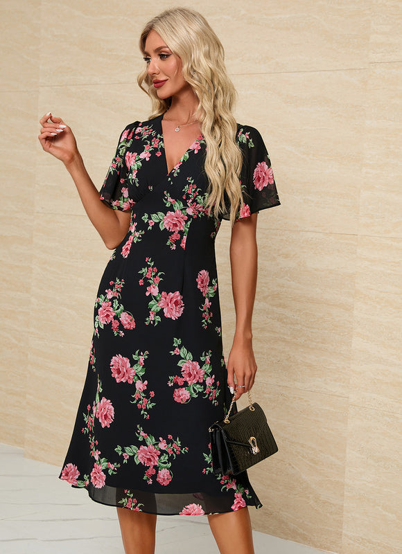 Robe Midi Florale Légère - gallery 3