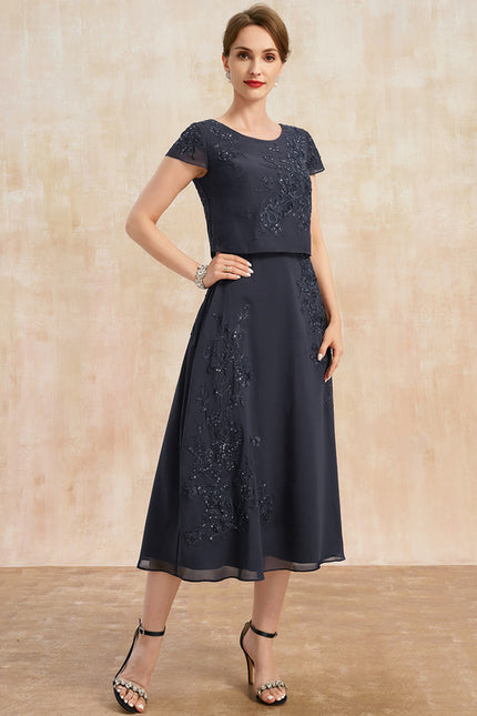 Robe Midi Manche 3 4 - gallery 5