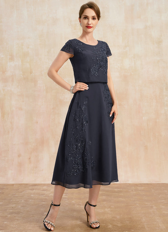 Robe Midi Manche 3 4 - gallery 5