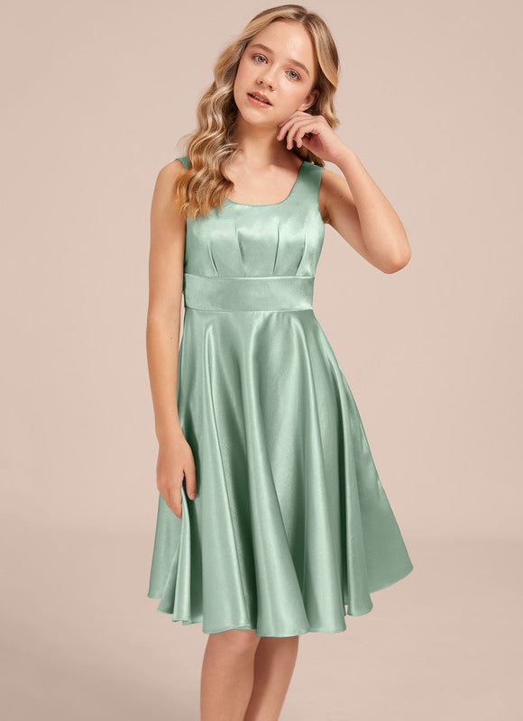 Robe Midi Satinée Verte