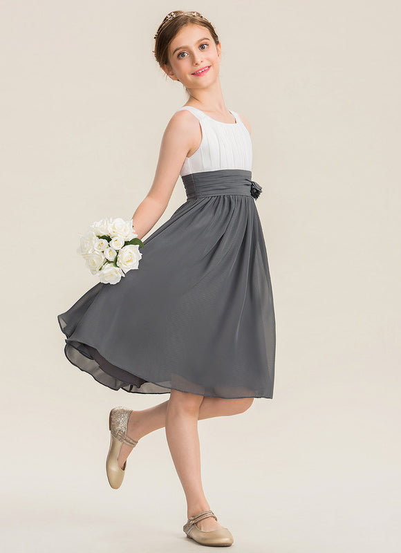 Robe Midi Chiffon Grise - gallery 2
