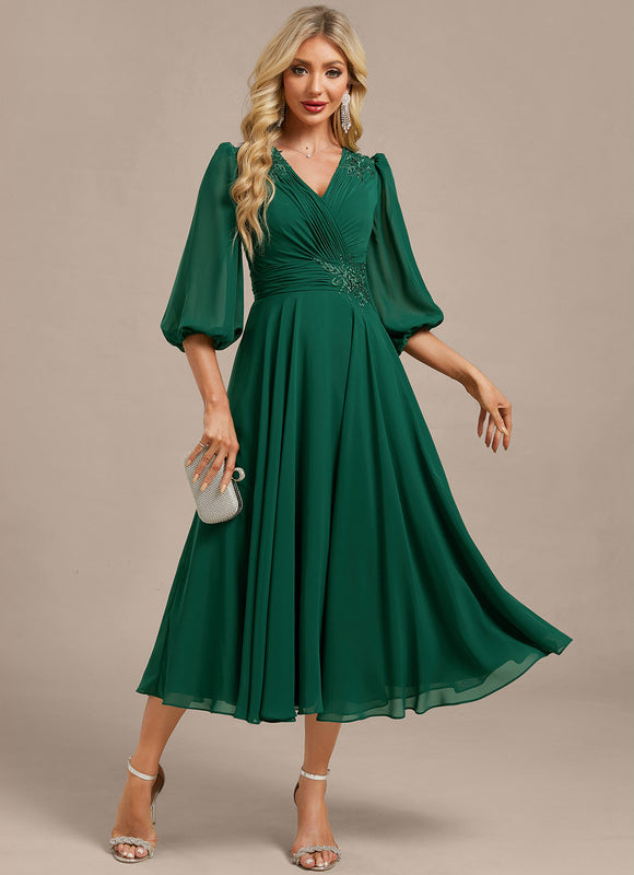 Midi Robe De Soirée Pour Femme Ronde Grande Taille