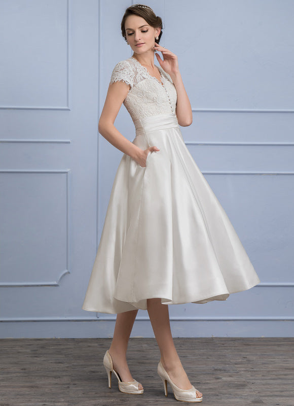 Robe Midi Éclat De Satin - gallery 2