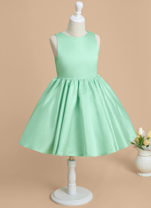 Robe Midi Satin Menthe - gallery 1