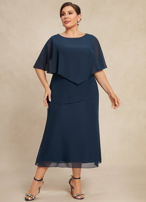 Robe Midi Élégance Azurée - gallery 7