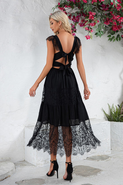 Robe Midi Dentelle Élégante - gallery 4