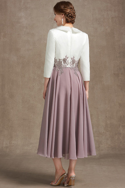 Robe Midi Élégante Lavande - gallery 4