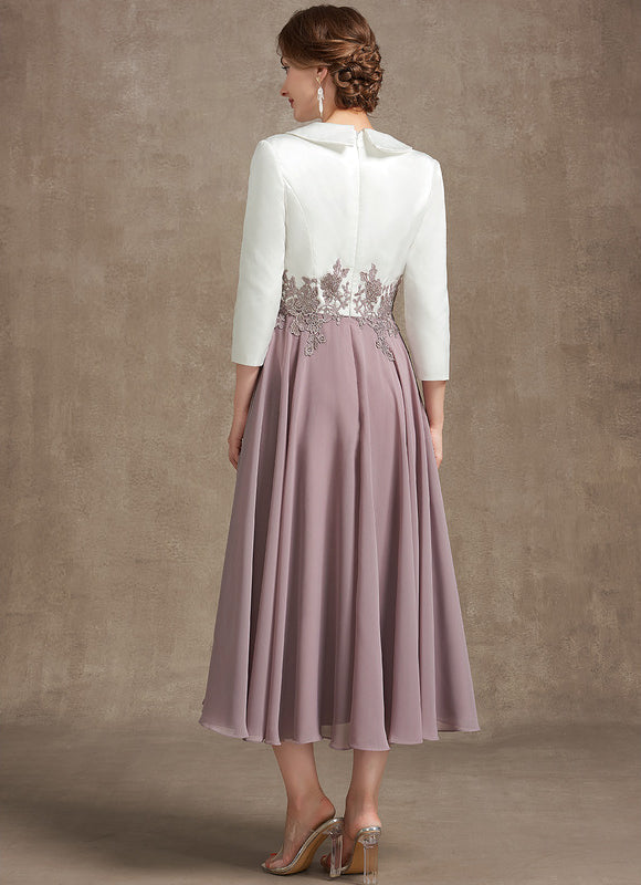 Robe Midi Élégante Lavande - gallery 4