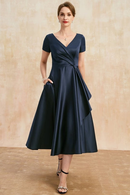 Robe Midi Satinée Viscose - gallery 2
