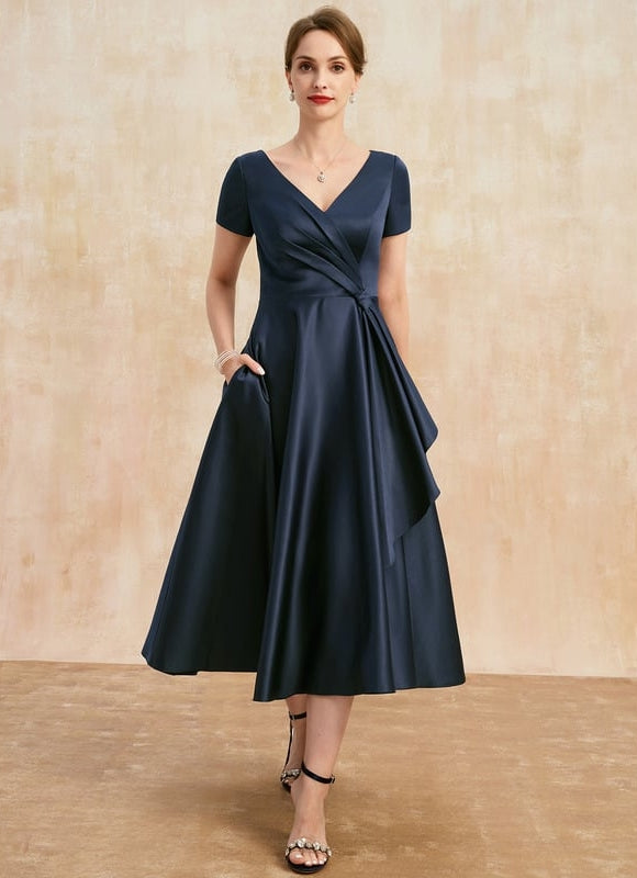 Robe Midi Satinée Viscose - gallery 2