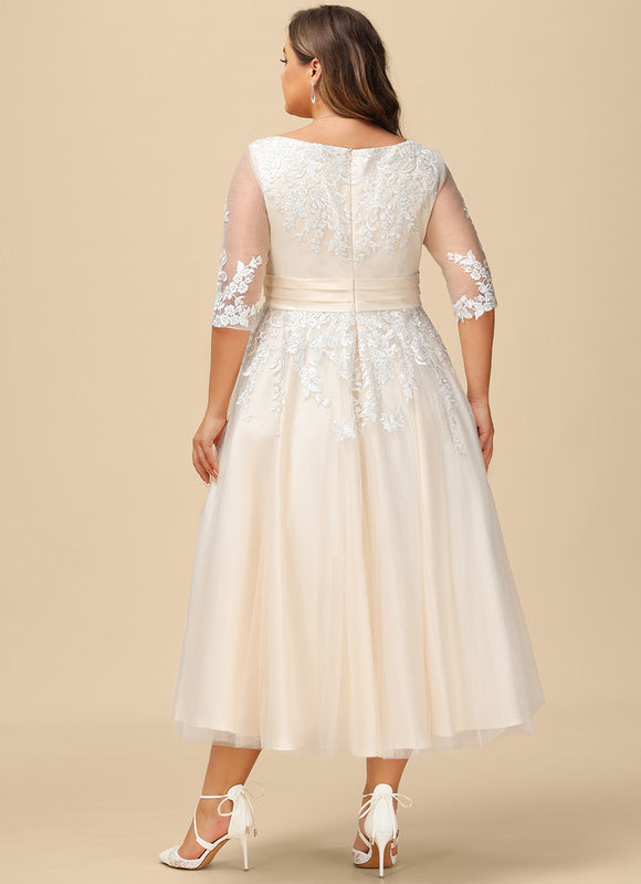 Robe Midi Élégance Crème - gallery 9