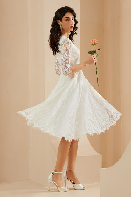 Robe Midi Dentelle Précieuse - gallery 3