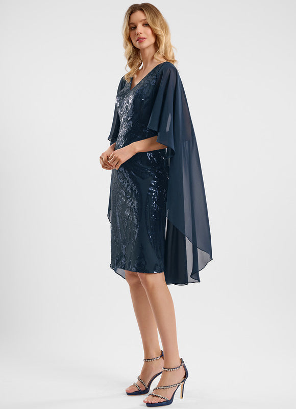 Robe Midi Vêtement Scintillant Fluide - gallery 2