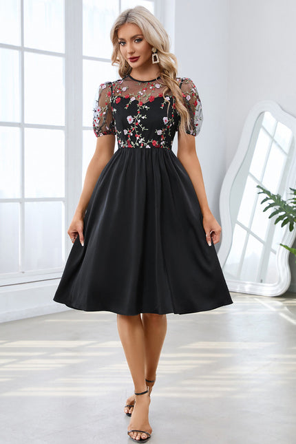 Robe Midi Broderie Illusion - gallery 2