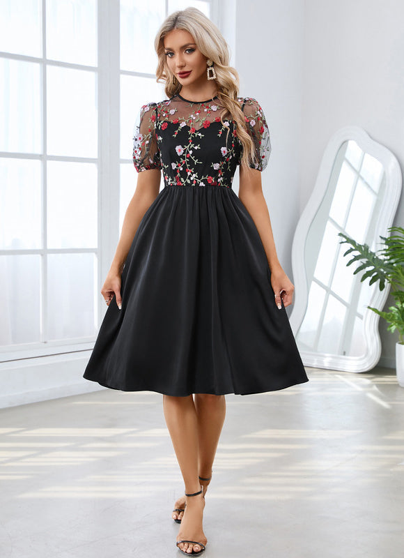 Robe Midi Broderie Illusion - gallery 2