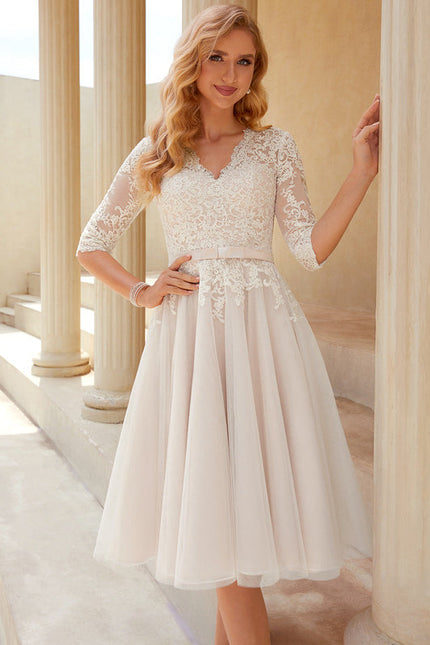 Robe Midi Tulle Écrue - gallery 2