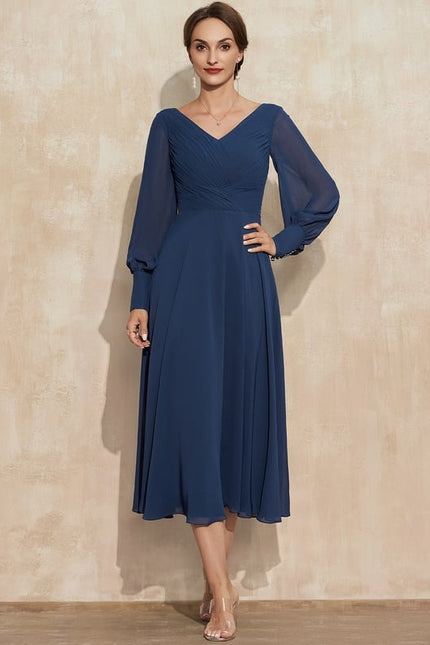 Robe Midi Fluide Marine - gallery 2