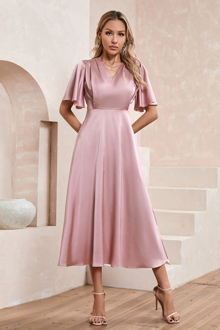 Robe Midi Noire Manche Longue - gallery 1