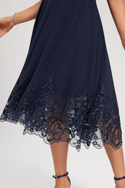 Robe Midi Émeraude Dentelle - gallery 4