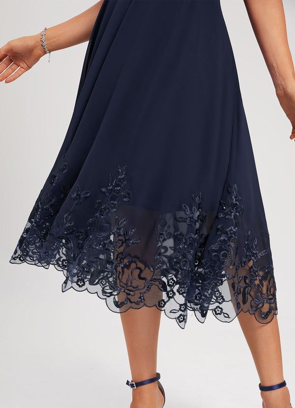 Robe Midi Émeraude Dentelle - gallery 4