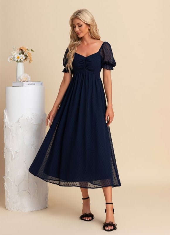 Robe Midi Vert D'Eau - gallery 1