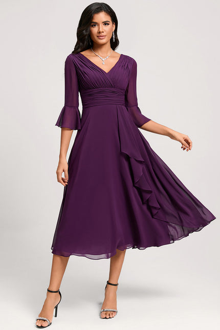 Midi Robe De Cocktail Pour Mariage Chic - gallery 6