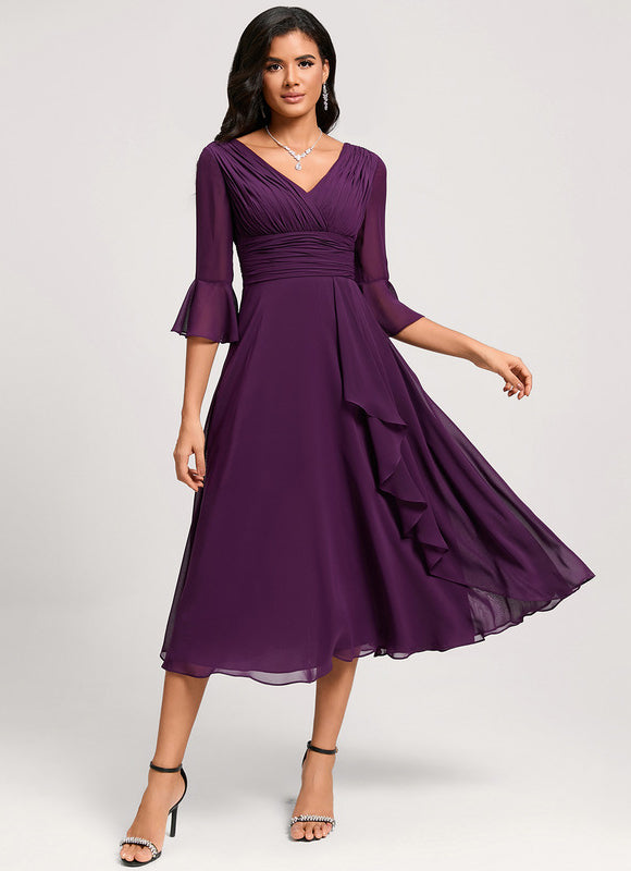 Midi Robe De Cocktail Pour Mariage Chic - gallery 6