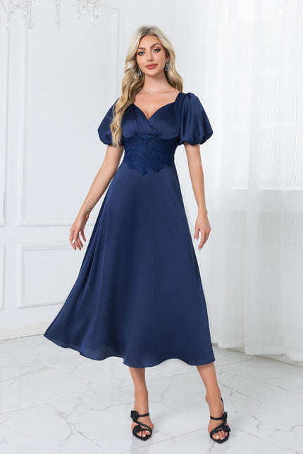 Robe Midi Bleu Marine - gallery 5