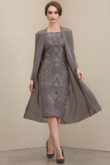 Robe Midi Charme Argenté - gallery 2