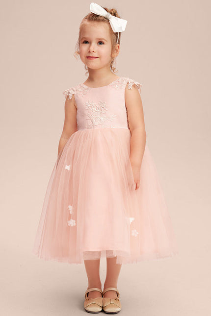 Robe Midi Enfant Rose Poudré - gallery 6