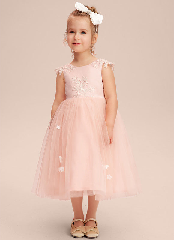 Robe Midi Enfant Rose Poudré - gallery 6