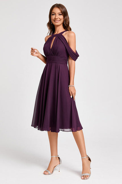 Robe Midi Violet Fluide - gallery 4