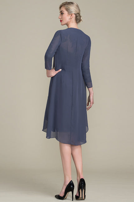 Robe Midi Satin Céleste - gallery 2