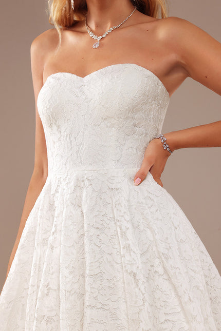 Robe Midi Dentelle Aérée - gallery 5