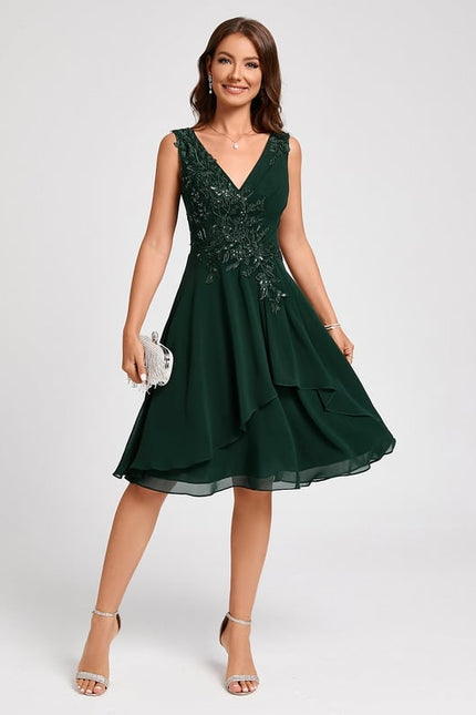 Robe Midi Éclatante Drapée - gallery 2