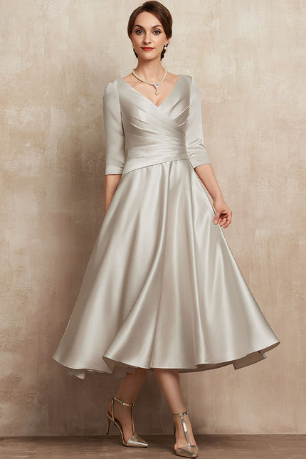 Robe Midi Satinée Éclipse - gallery 1
