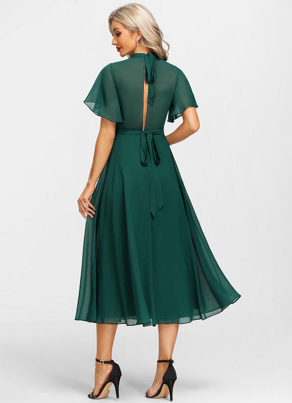 Robe Midi Élégance Émeraude - gallery 2