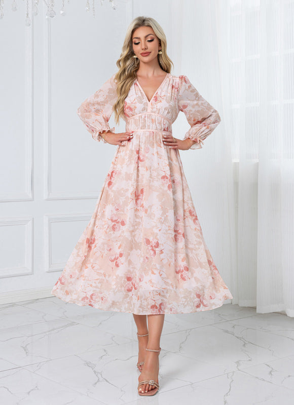 Robe Midi Florale Légère - gallery 4
